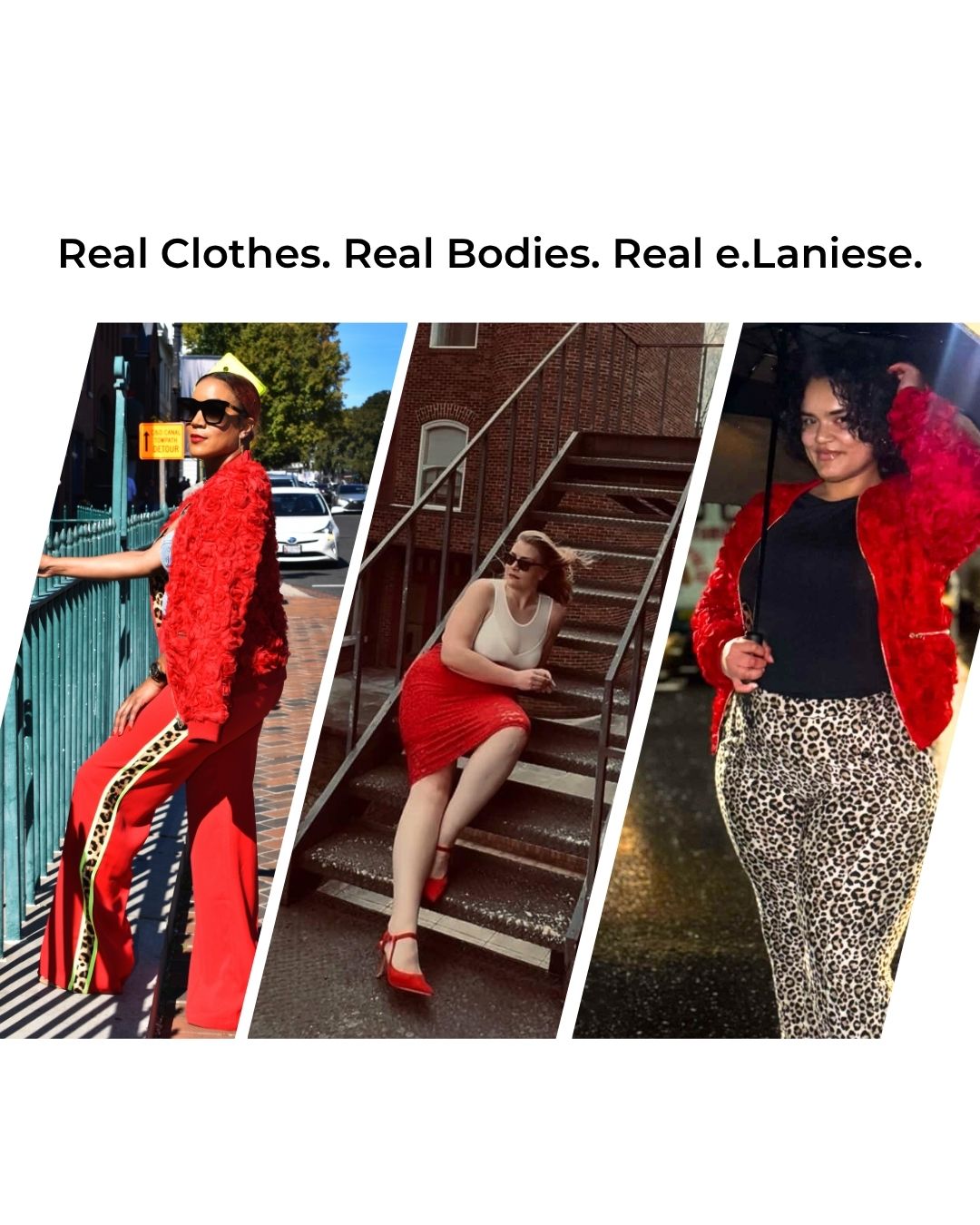 Real Clothes. Real Bodies. Real e.Laniese.
