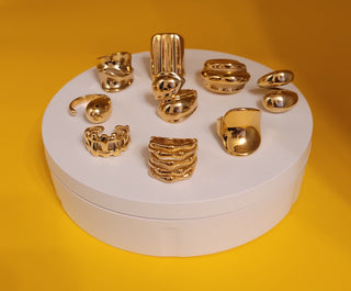 e.Laniese Statement Rings
