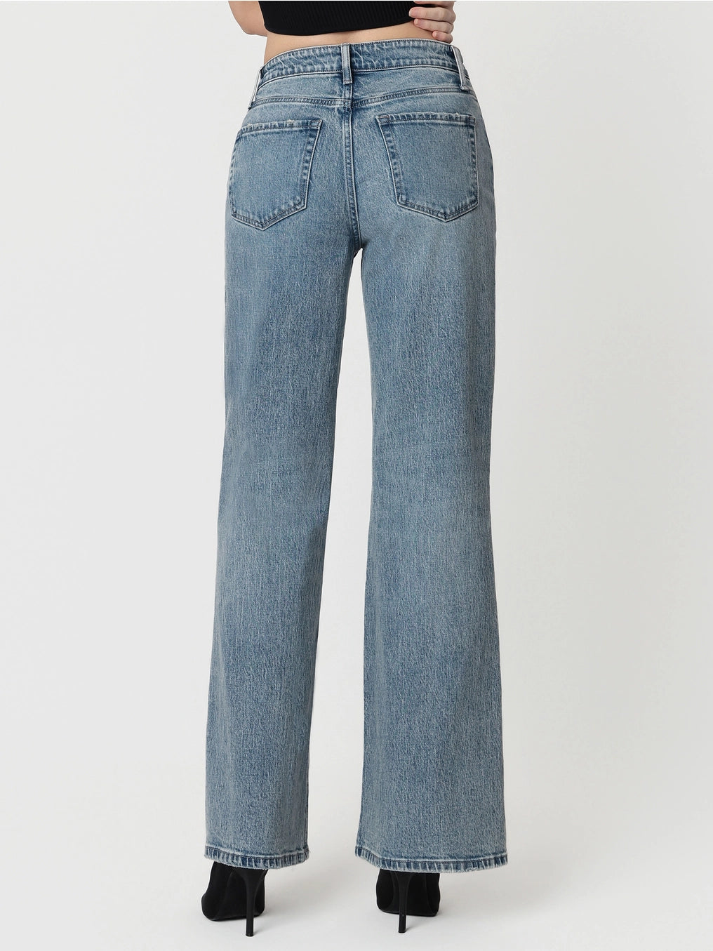 Cut ‘Em Loose Distressed Wide Leg Jeans
