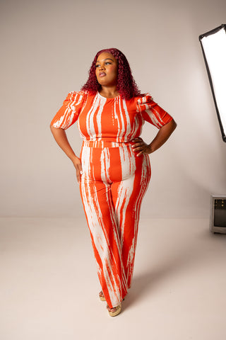Orange Creamsicle Jumpsuit