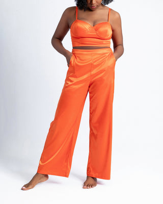 Orange Sunrise Pants Set Front
