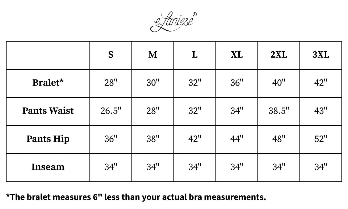 Orange_Sunrise_Pants_Set_Size Chart