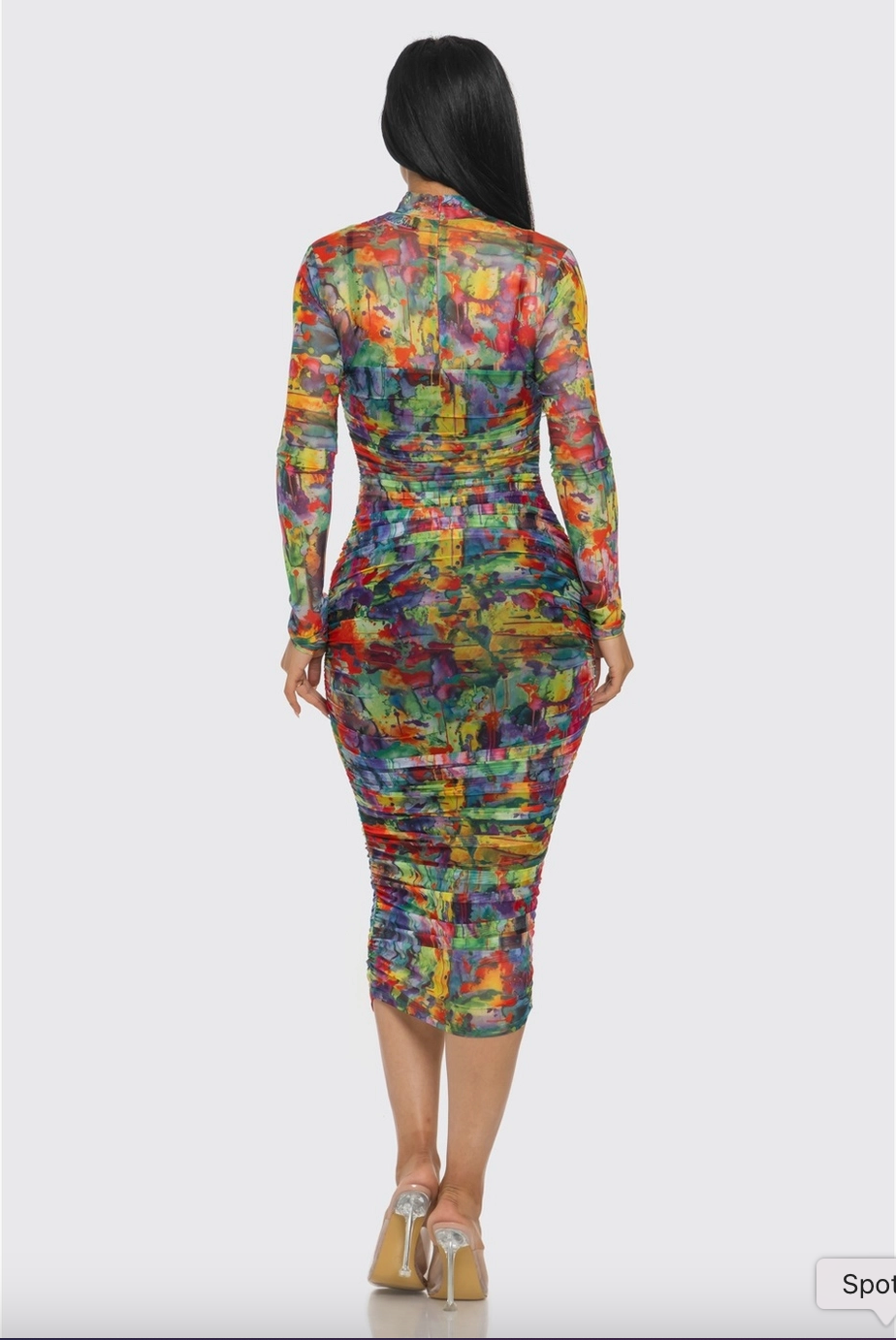 Painted Perfection Midi Length Dress