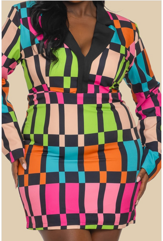Vivid Vision Plus sized Dress