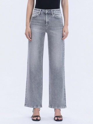 The Olivia - Grey Wide Leg Jeans