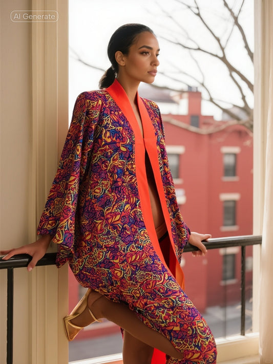 e.Laniese Statement Kimono - Woman